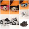 Youth Rhinestone Skull Belt Jeans Decor Pu Waistbands Elegant Rivet Belt  Dress Decoration