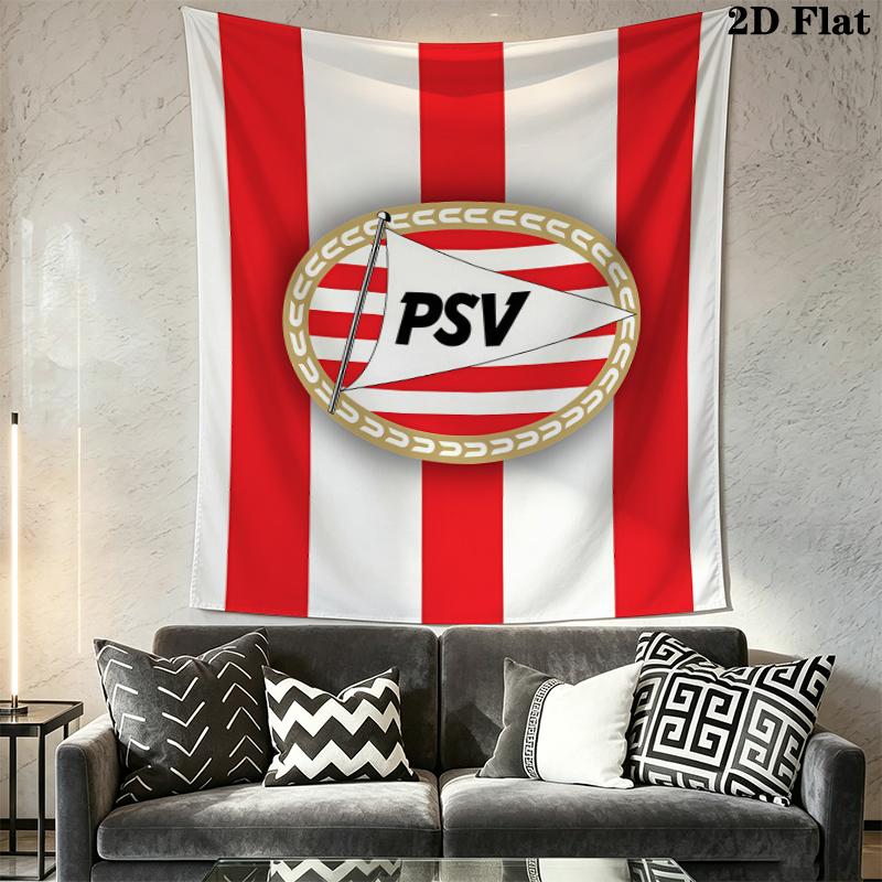 PSV Eindhoven Wall Tapestry Aesthetic Wall Hanging Printed Fabric Blanket Decorative Tapestries for Bedroom Living Room Home Decor