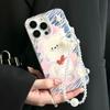 Zhitai Feather Yarn Transparent Phone Case for iPhone 14/13Pro/12/16Pro/15