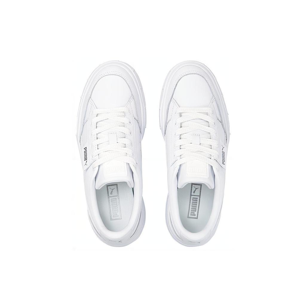 (WMNS) PUMA Mayze Stack Leather 'Triple White' Women's 384412-01