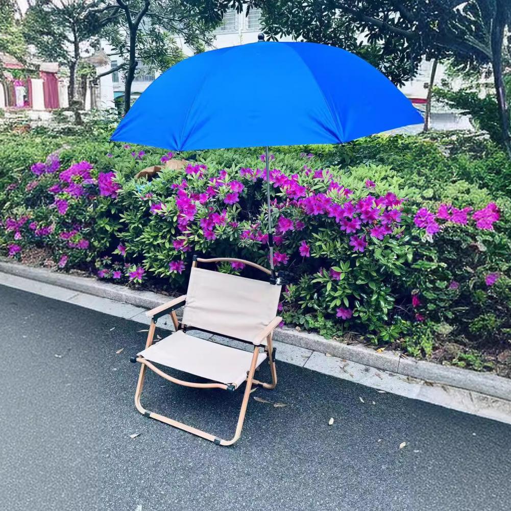 Outdoor Patio Umbrella Chair Umbrella with Clip Portable Chair Umbrella with Clamp for Outdoor Activities Adjustable for Camping