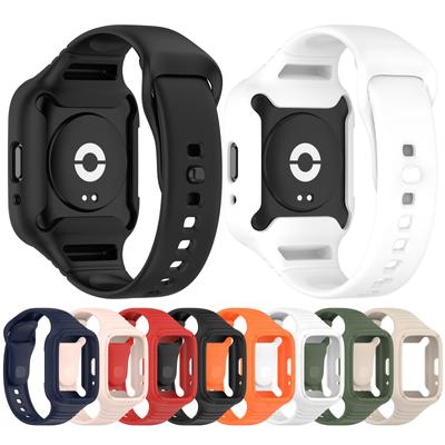 Silicone Strap & Protective Case for Watch 3 active/Lite Replacement Watch Bracelet Band Belt and Protector Cover Shell