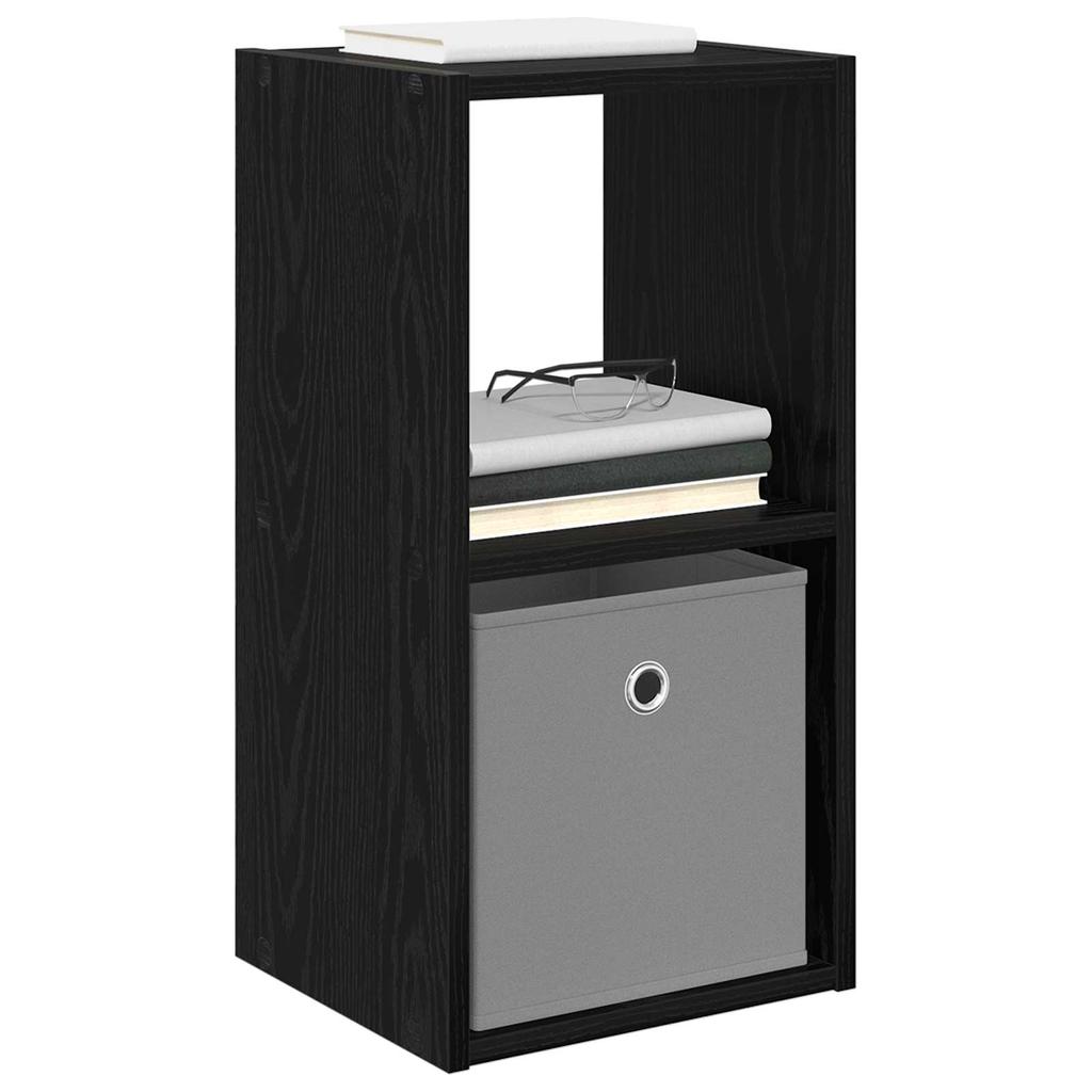Nightstand Black Oak Effect 30.5 x 27 x 59.5 cm