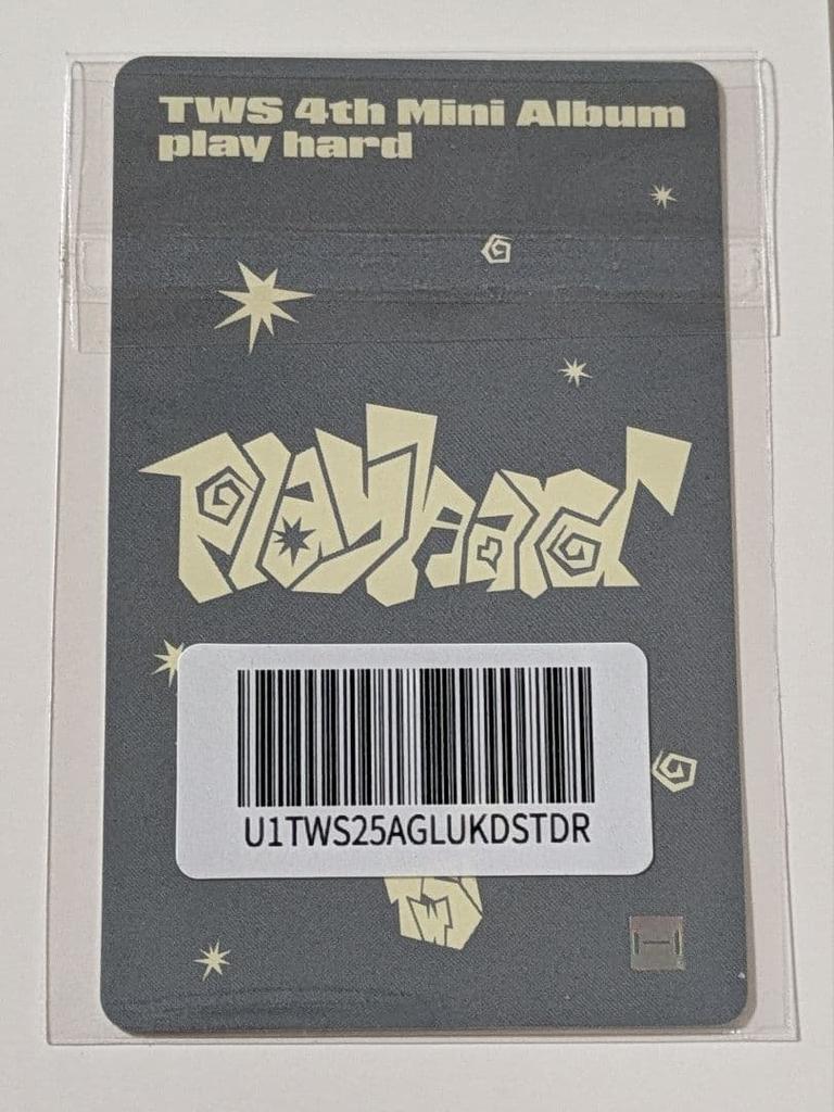 [USED] WS playhard weverse Lakidro Dohoon trading card A