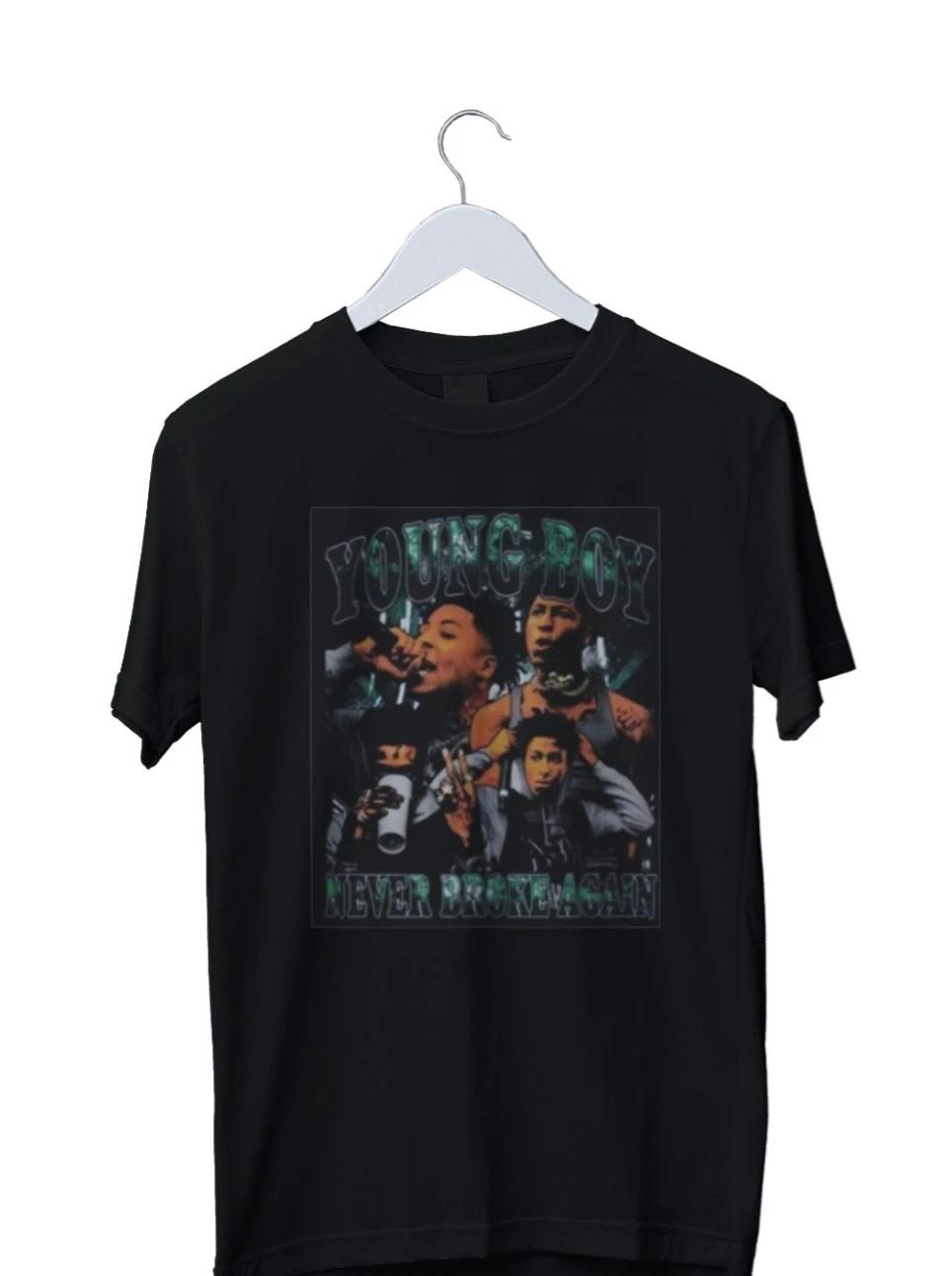 Unisex Adult Casual Graphic Yog Boy Never Brooke Again Graphic Prin... M