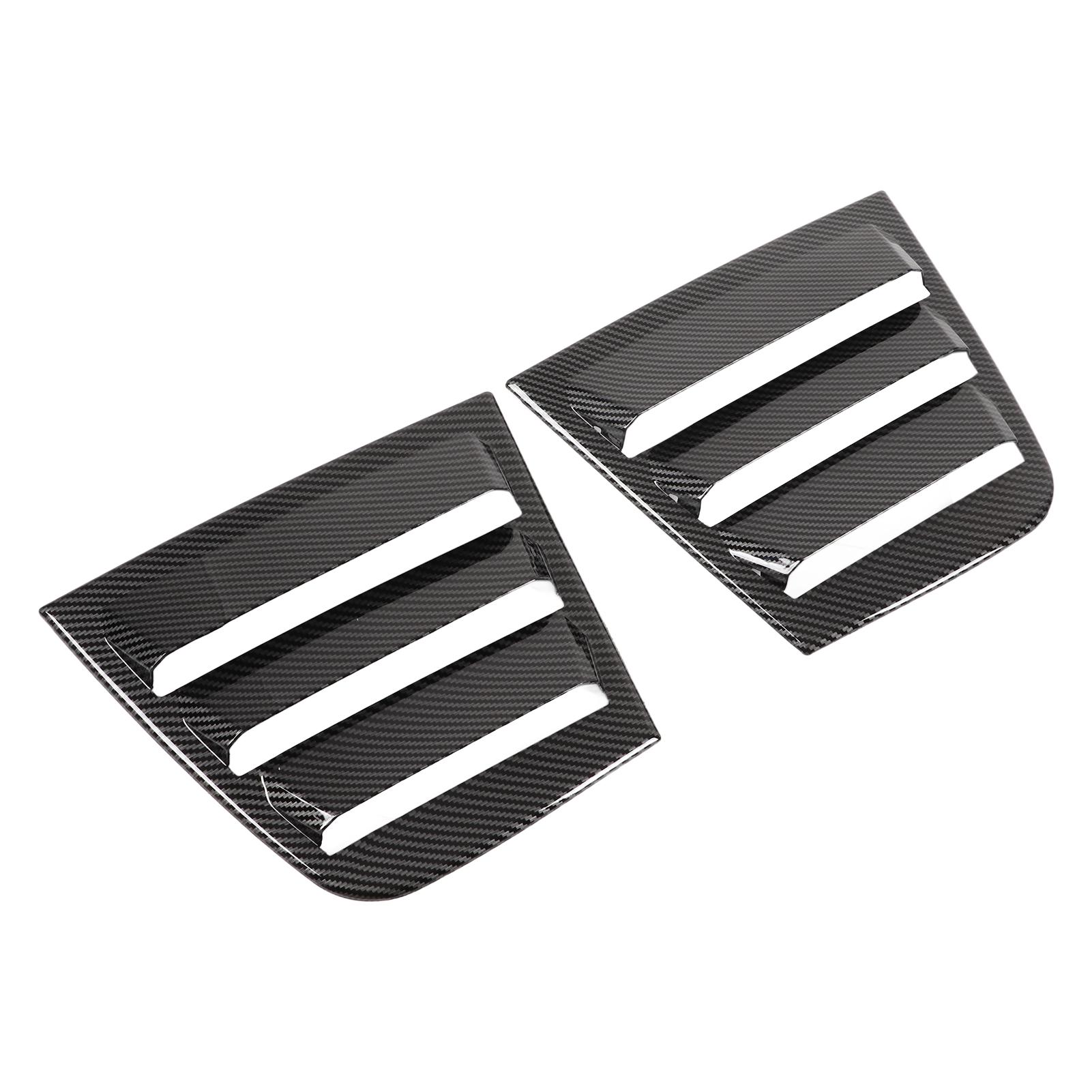 

2 шт. Автомобильные наружные боковые оконные жалюзи из углеродного волокна для замены Dodge Charger