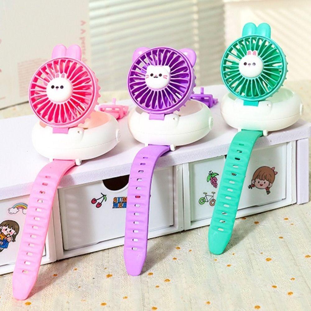 

Summer Portable Cute Watch Fan USB Charging Watch Small Fan Surprise Birthday Gift Style 2