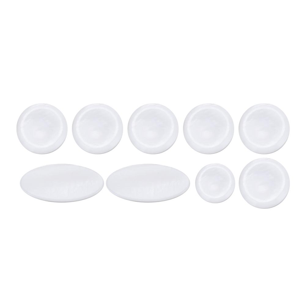 9Pcs set Exquisite Sax Key Button Inlays for Alto Tenor Soprano Saxophone Accessory
