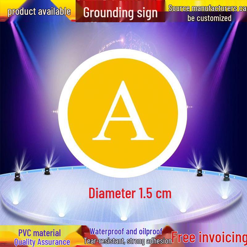 Equipment Grounding Label - Round PVC Warning Sign