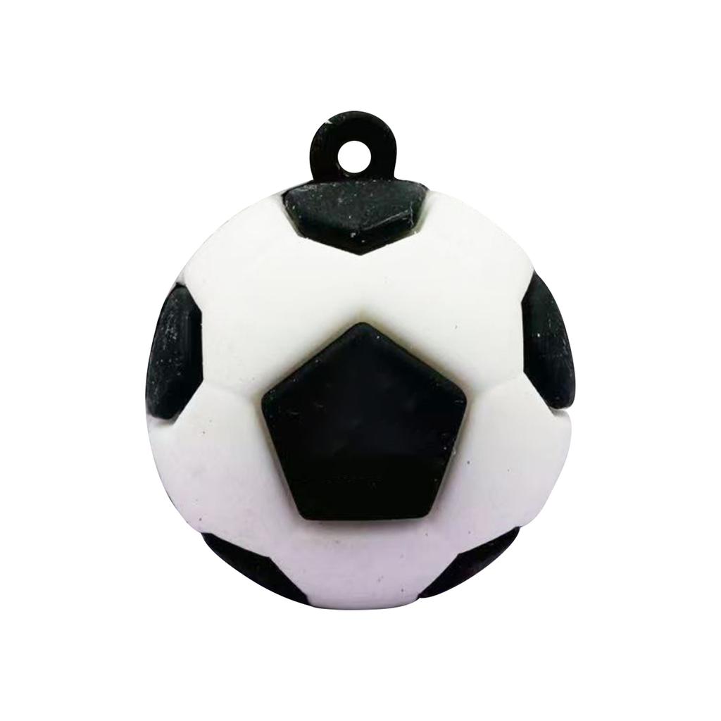 Sports Simulation Football Keychain, PVC Soft Rubber Hanging Ornament, Schoolbag Accessory