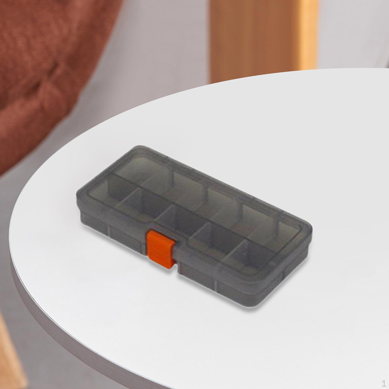 

Коробка для хранения с несколькими сетками, контейнер для поделок, принадлежности для самостоятельного изготовления, многофункциональный органайзер, чехол для бусин 10 Grids