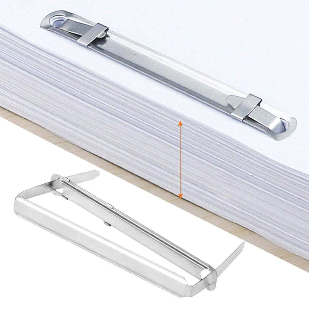 50 Set 80mm Hole Pitch Paper Fasteners 2-Hole File Fasteners Binding Clamp  Document Organizer