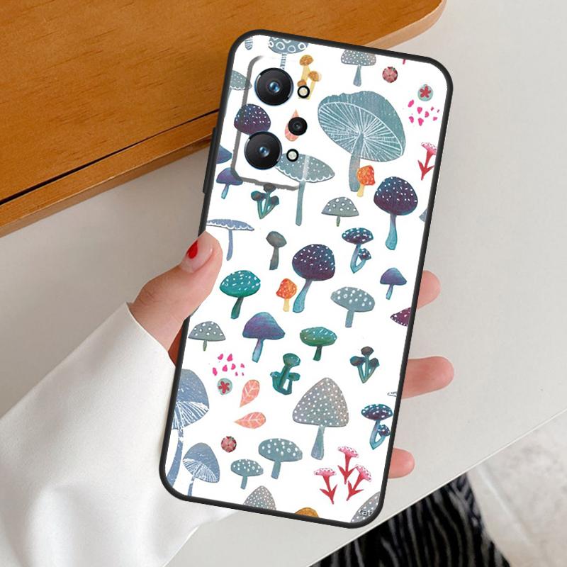 Wild Forest Mushroom For Realme GT7 GT6 15 Pro 10 11 12 13 14 Pro Plus C65 C63 C61 C55 C51 C53 C35 C75 C67 Case
