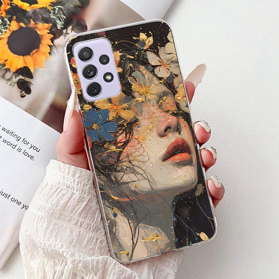 Modische Malerei Hülle Für Samsung Galaxy A72 A52 A52s 5G Weiche Silikon TPU Handyhüllen Für Samsung A72 A52 A52s Hüllen Stoßfänger