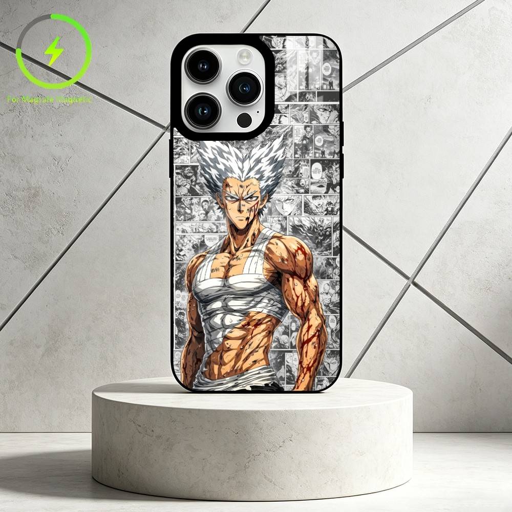 O-One-Punch Man Phone Case For iPhone 17,16,15,14,13,12,Plus,Pro,Max For Magnetic Wireless Charge