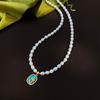 New Style Elegant Rose Flower Pendant Natural Freshwater Pearl 14K Gold Filled Female Necklace Girlfriend Engagement Gifts