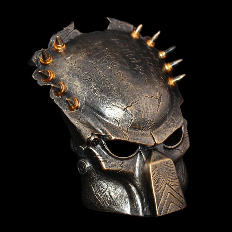 Movie Alien Predator Cosplay Mask Costume Helmet Props Antenna Halloween Party Horror Full Face Head Mask Toys