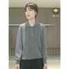 Women's Peter Pan Collar Wool Sweater - 100% Wool, Semi-Worsted, Autumn/Winter Base Layer