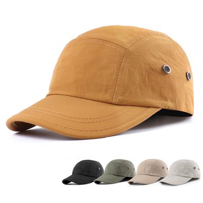 Kurzkrempiger Sonnenschutzhut für Herren, Sommer, einfarbig, schnelltrocknend, dünne Baseballkappe, Outdoor-Kappe für Damen, Sonnenblendenhüte, Fischerhut, Schirmmütze
