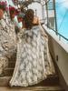 European-American Lace Embroidery Beach Cover-up: Sexy, Loose See-through Vacation Cardigan Dress