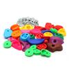 32Pcs Children's Climbing Wall Plastic Stones Holds Hand Feet Starter Rock Holder+Screws
