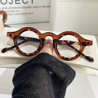 Y2K Vintage Luxury Round Optical Glasses Small Frame Women Men Steampunk Computer Classic Myopia Eyewear Frames