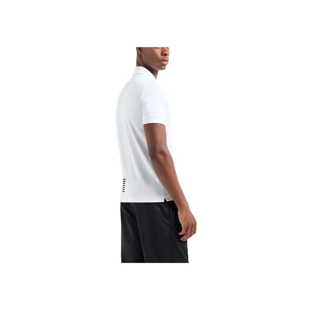 Emporio Armani EA7 Logo Print Polo Shirt Men tops White 8NPF14-PJVQZ-11100