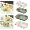 Acrylic Serving Tray Cosmetic Storage Bathroom Vanity Cafe Cafeteria Food for Bedroom