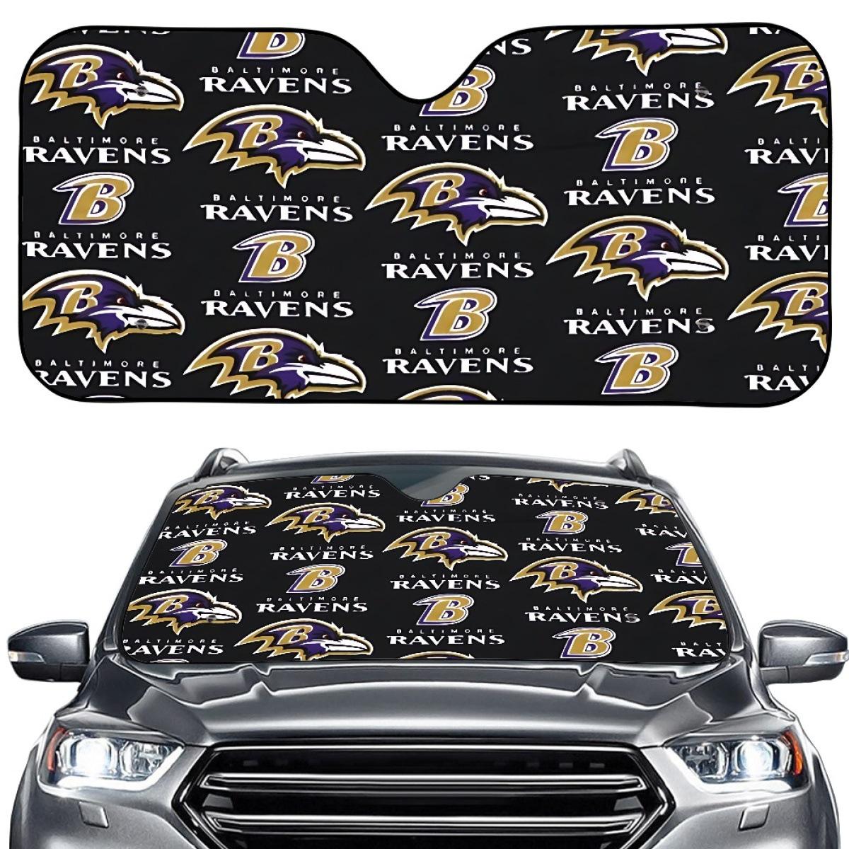 

Custom Baltimore Ravens Windshield Sunshade - Summer Edition