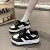 Black and white panda shoes student casual sports shoes spring and autumn new versatile thick baseplate shoes women's shoes