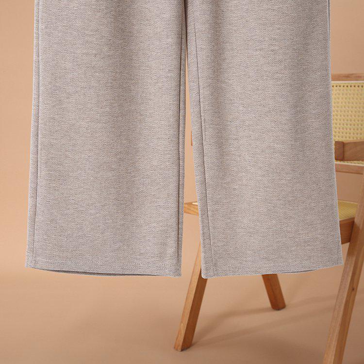 Spring 2026 Stylish Wide-Leg Pants for Middle-Aged & Elderly Women: Casual, Straight-Leg Design