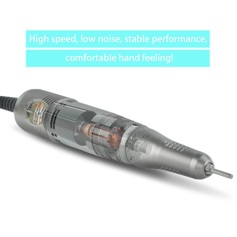 Elektrická vrtačka na nehty 35 000 ot./min. Elektrický pilník na nehty s LED displejem Nástroje na nehty Manikúra Stroj na vrtání nehtů Leštička