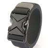 The New Men's 120Cm Buckle Belt Nylon Braided Lightweight Breathable Daily Commuter Men's Belt Outdoor Military Training Canvas Belt