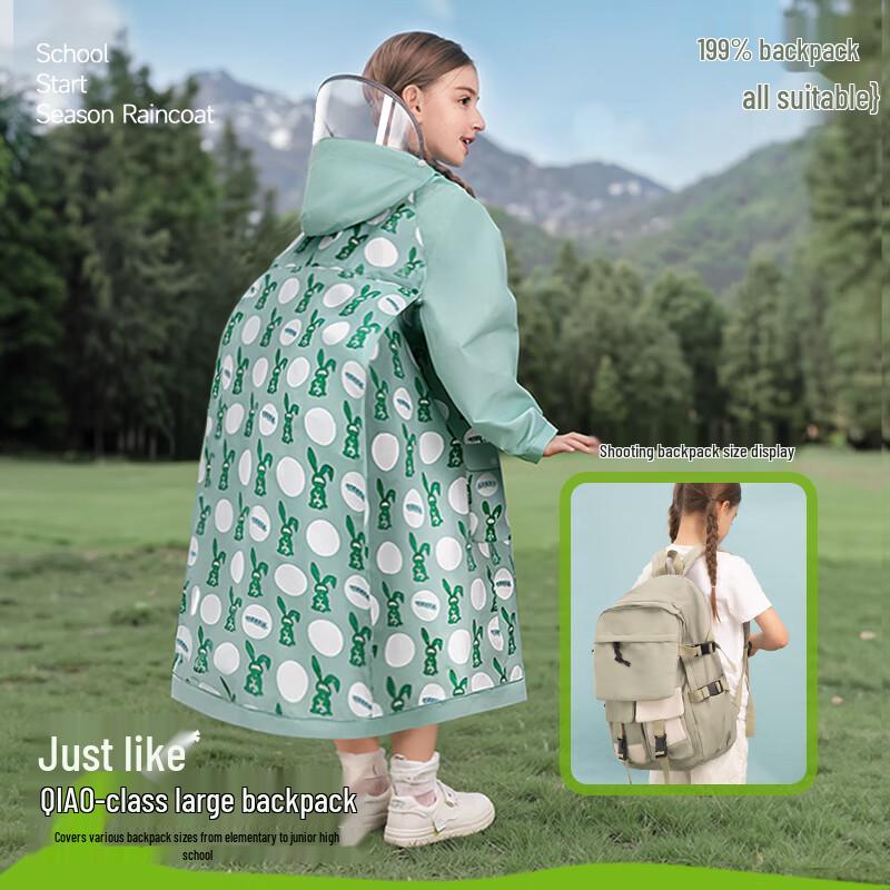 Sweetie Kid's Children's Waterproof Raincoat with Backpack Space
