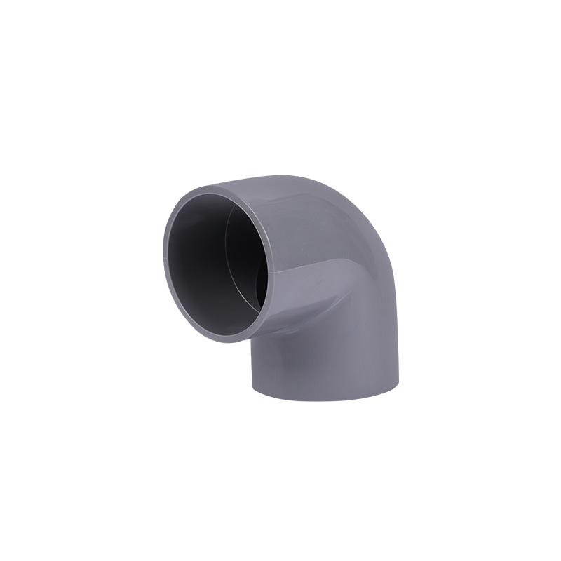 UPVC 90° Elbow Connector: Grey 450-500 Equal Diameter Right Angle Pipe Fitting