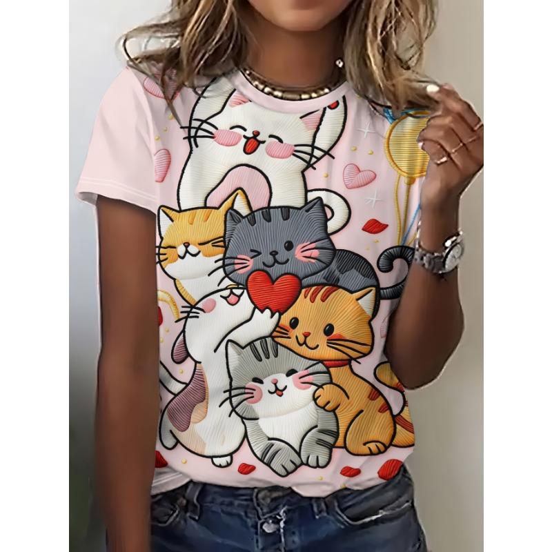Summer women s short sleeve T-shirt 4XL