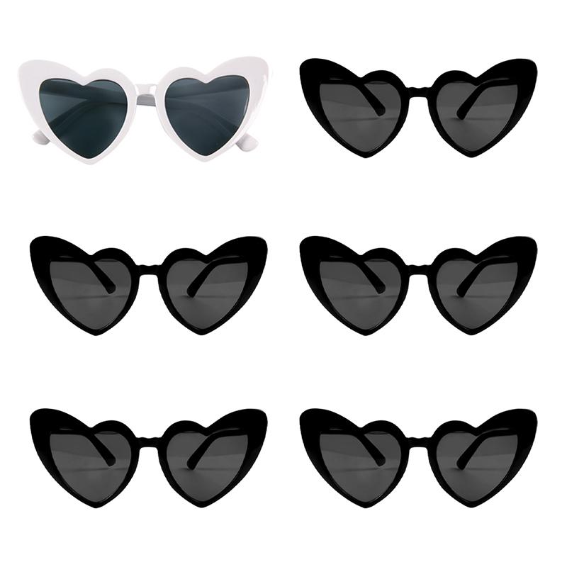 6/8pairs Vintage Heart Shaped Sunglasses Bachelorette Bride Bridesmaid glasses Wedding Bridal Shower Decor woman Hen party gifts 5