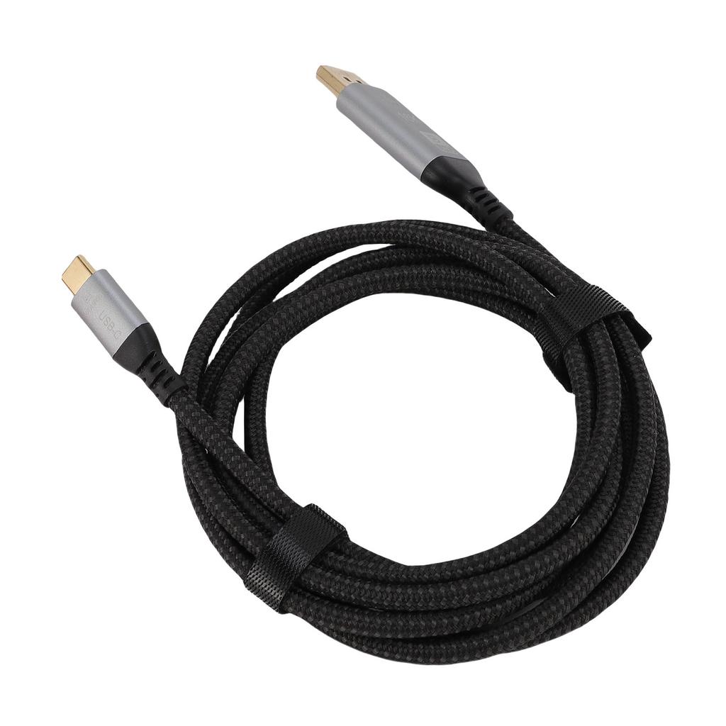 USB C To DisplayPort Cable 2m Support 16K 60Hz 8K 120Hz 4K 240Hz 40Gbps Unidirectional Type C To DisplayPort 2.1 Cord