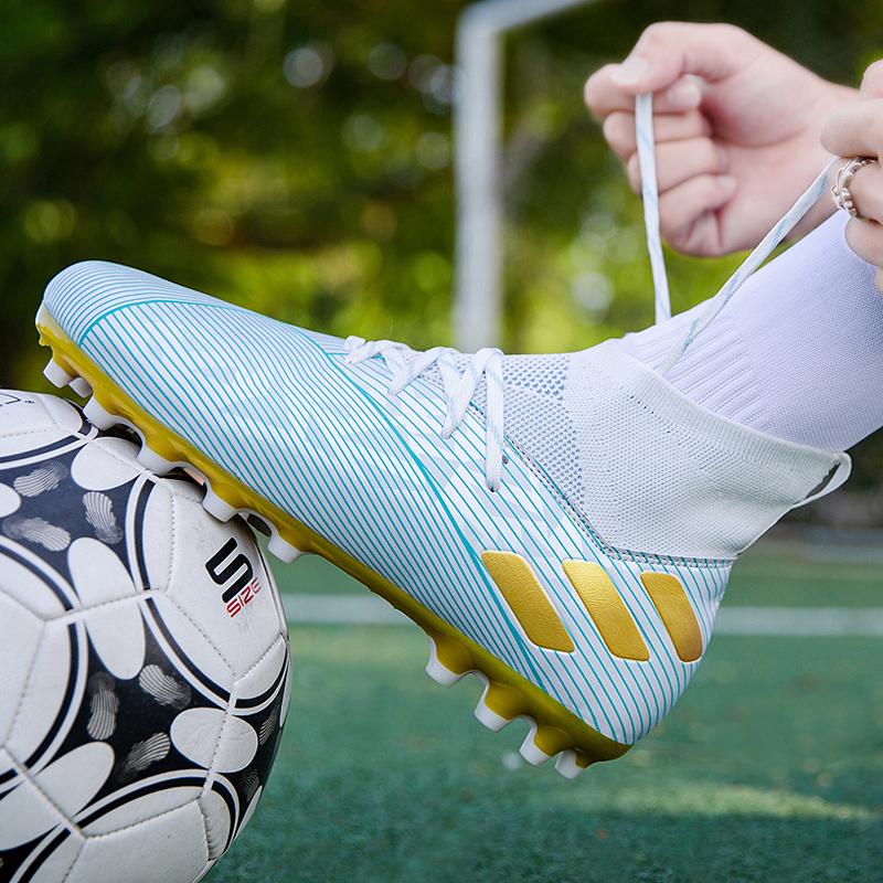 Goedkope Grote maat lange spikes voetbalschoenen outdoor training  voetbalschoenen sneakers ultralichte antislip sport turf voetbalschoenen  Unisex kopen — gratis levering, eerlijke reviews met foto's — Joom