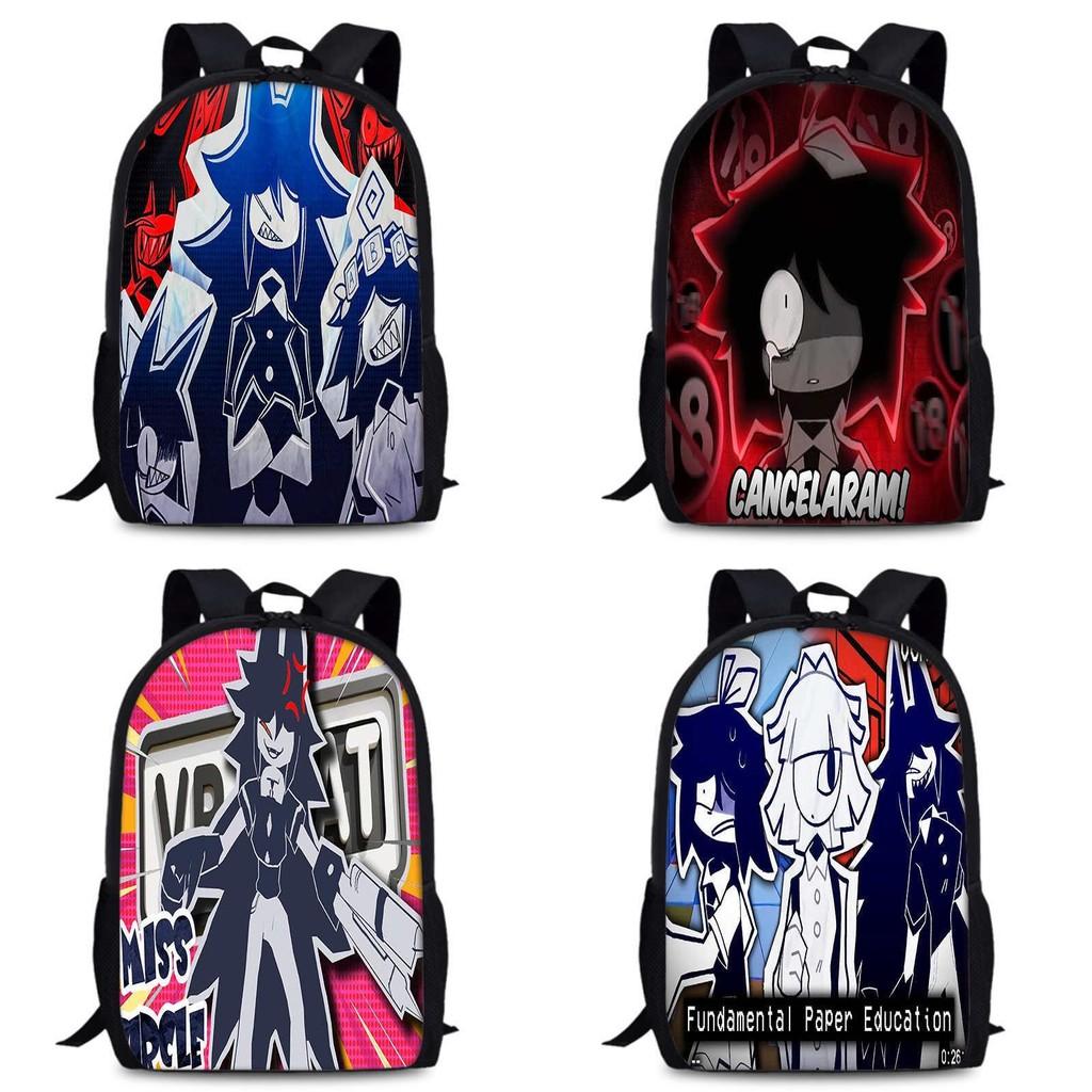 Durable Oxford Fabric School Backpack Unisex Miss Circle Cross-border Trendy Design