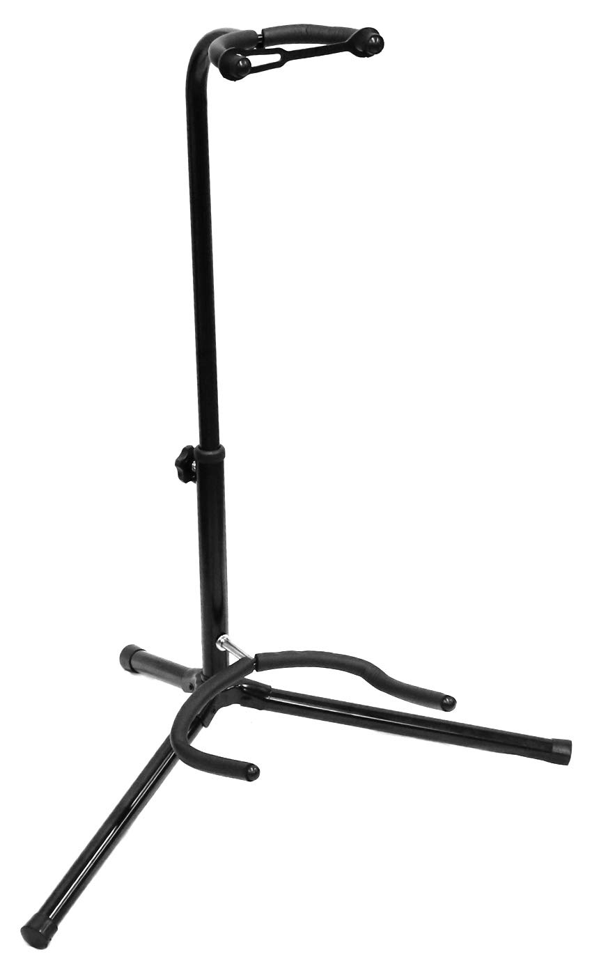

KC Kyoritz Guitar Stand, GS-01ABK, Black, with Anti-Tip Rubber Attachment