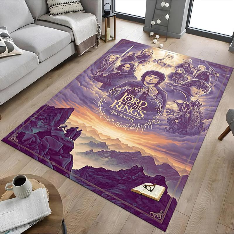 1pc The Lord of the Rings Two Towers Carpet, for Home & Office Decor, Desk Chair Carpet, Festive Gift,Conference Room CarpetL1231