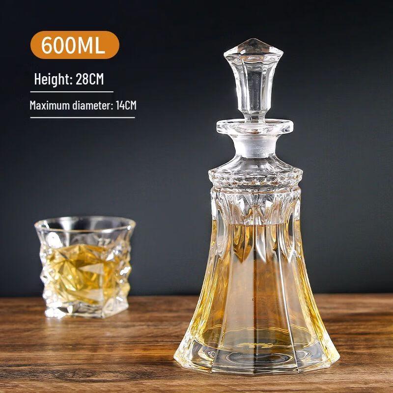 Crystal Glass Whiskey Decanter