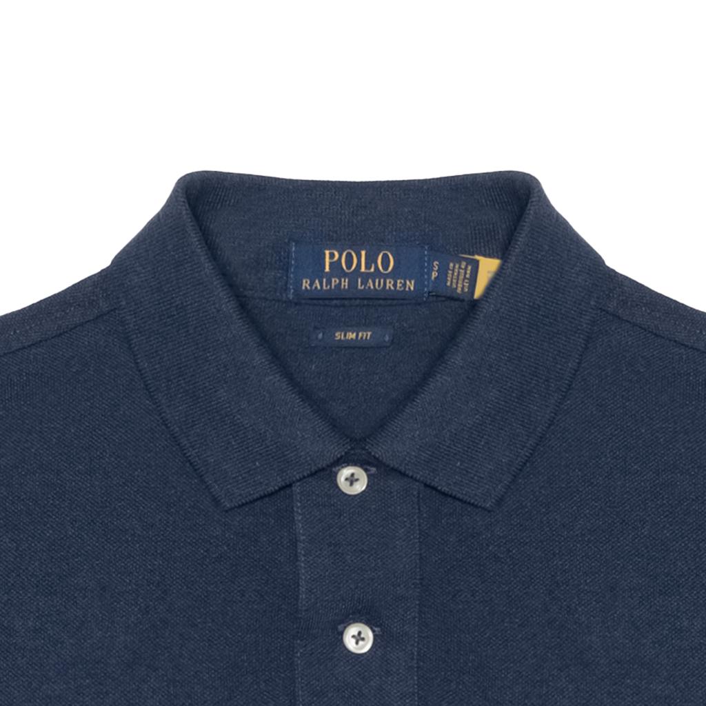 Polo Ralph Lauren Logo Slim Fit Polo cu Mânecă Scurtă Bărbați topuri Albastru 710536856-265