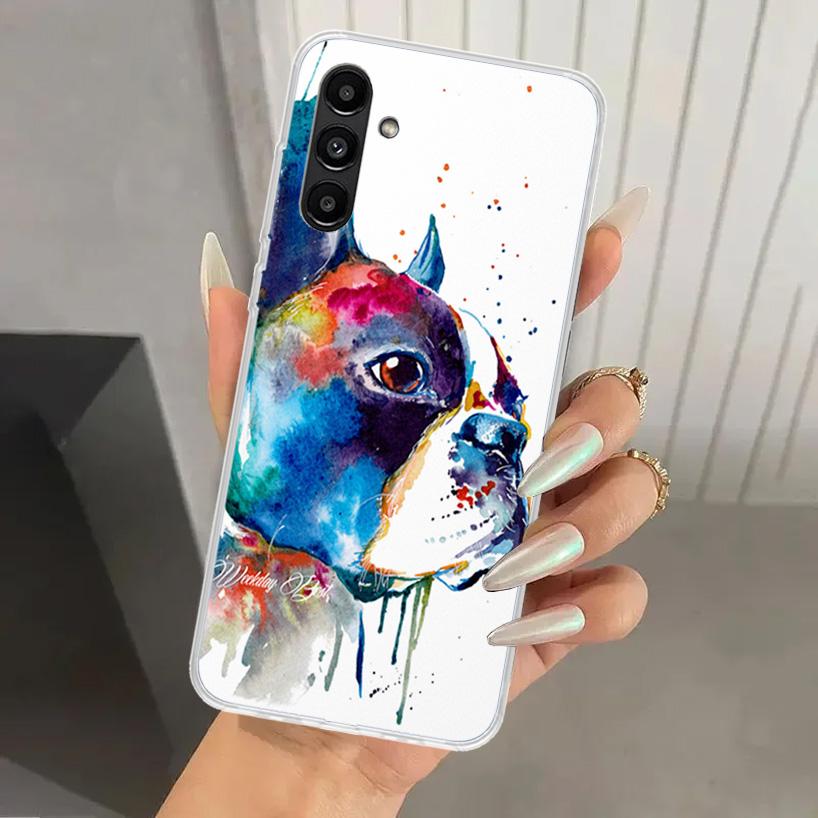 

French Bulldog Dog Pug Phone Case for Samsung Galaxy A17 A16 A37 A26 A36 A57 A56 A15 A25 A35 A55 A14 A24 A34 A54 A13 A23 A33 A53 Samsung A23