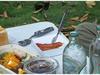 Portable Multifunctional Stainless Steel Folding Cutlery Set with Fork, Spoon, Knife, & Bottle Opener