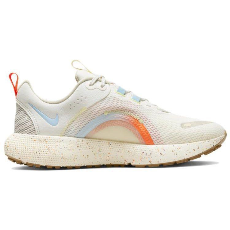 Nike React Escape Run 2 Cushioning Slip Resistant Fabric Leather Shock Absorption Low Top Casual Running Shoes Women Sneaker White Blue DX6128-141