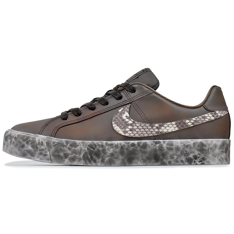 

Nike Court Royale AC Abrasion Resistant Low top Skateboard Shoes Unisex Gray Brown BQ4222-103(Team1676-) 40