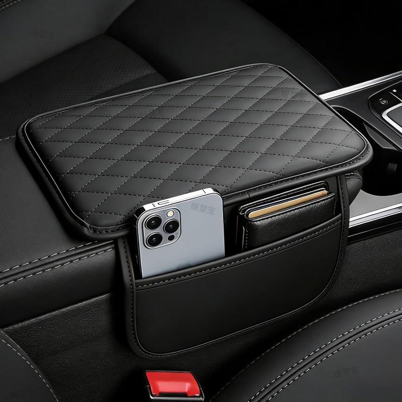 Xiaomi Center Console Protector Cover Car Armrest Box Pad Tissue Box Armrest Pad with Side Storage Pocket Paper Rack Armrest Car Box