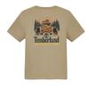 Timberland Outdoorowy Casualowy Oddychający T-shirt z Krótkim Rękawem z Nadrukiem Męski Top Lukrecjowo-Żółty A6AAU-DH4